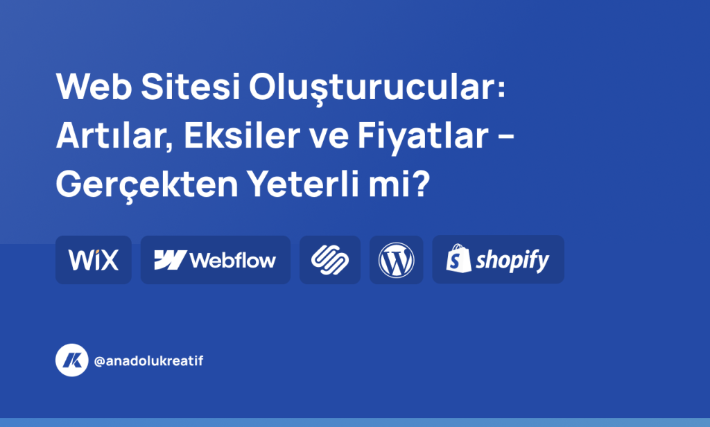 web sitesi oluşturucular